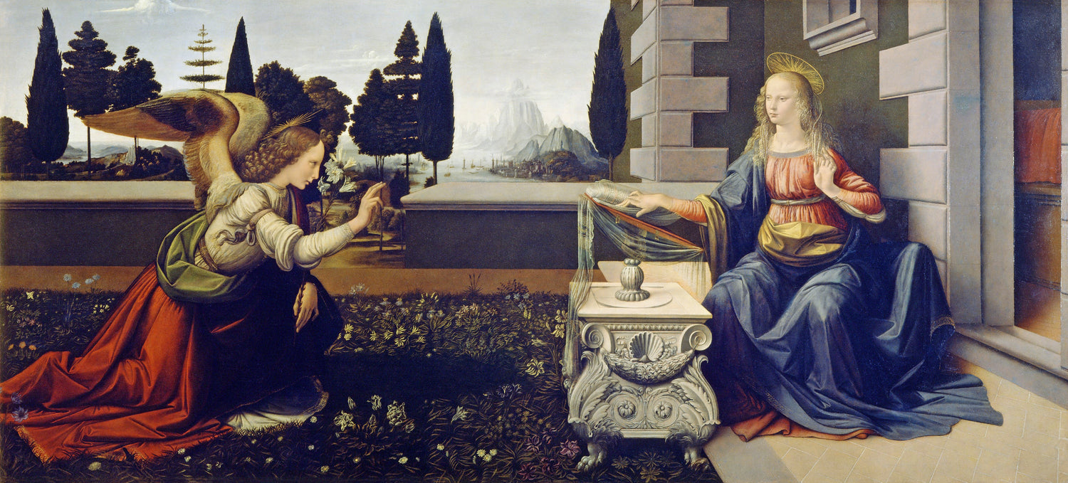 The Annunciation (1472) by Leonardo da Vinci