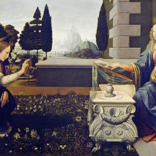 The Annunciation (1472) by Leonardo da Vinci