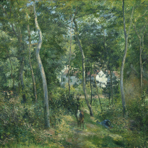 Edge of the Woods Near L'Hermitage, Pontoise (1879) by Camille Pissarro