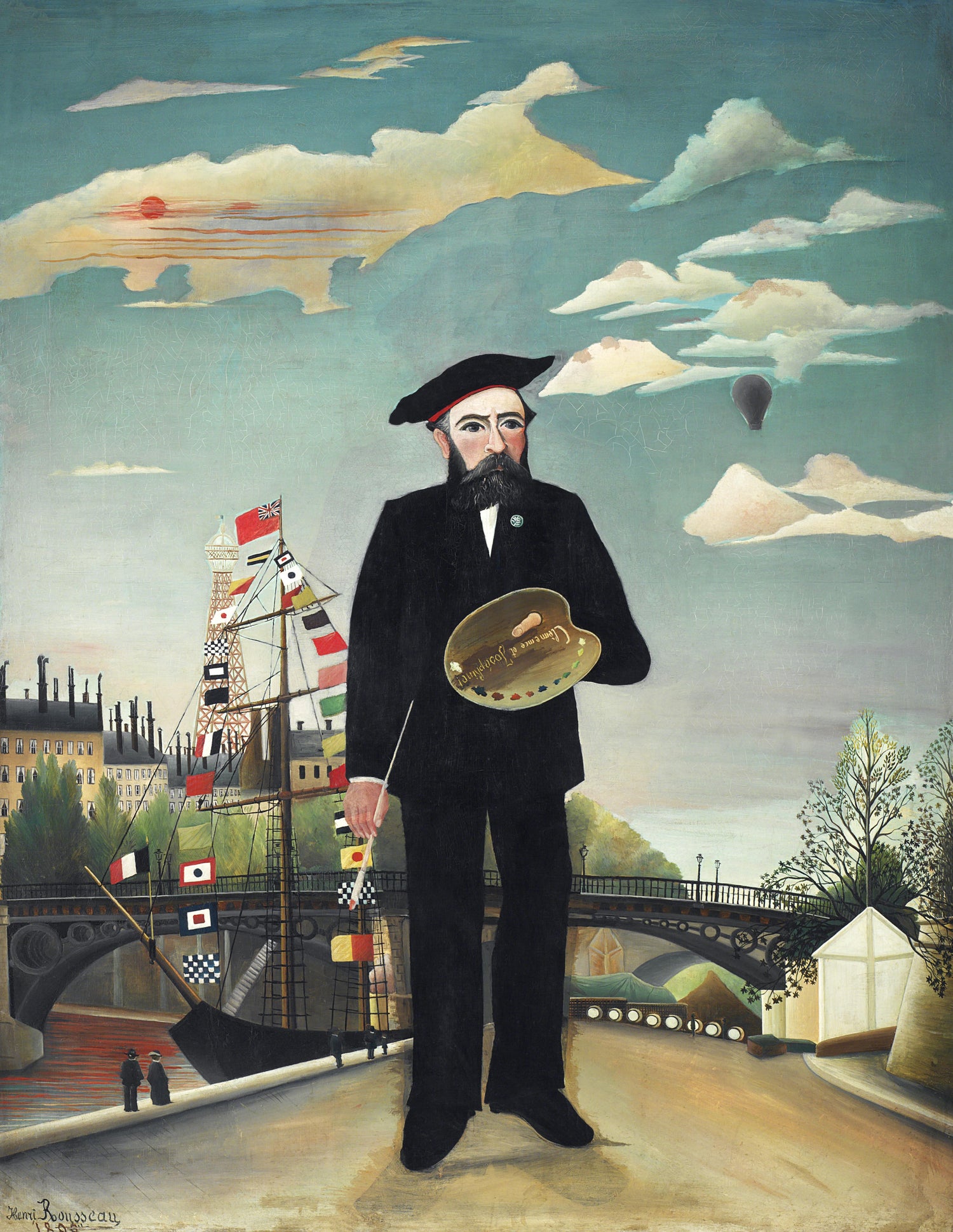 Myself: Portrait - Landscape (1890) by Henri Rousseau