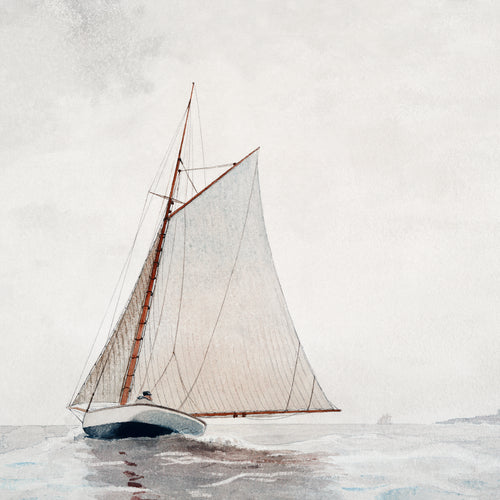 Sailing off Gloucester (ca.1880) by Winslow Homer