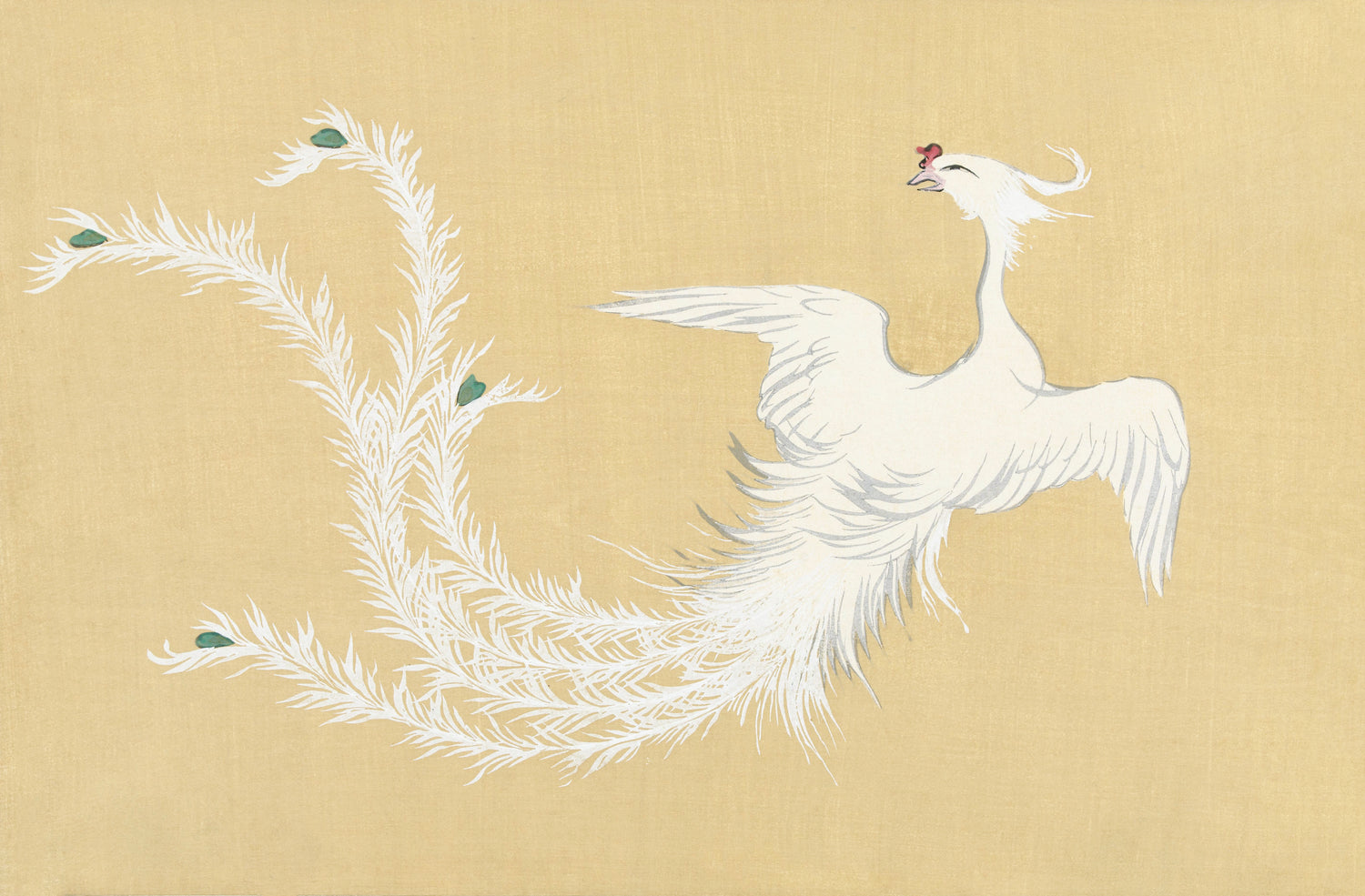 Bird from Momoyogusa-Flowers of a Hundred Generations (1909) by Kamisaka Sekka