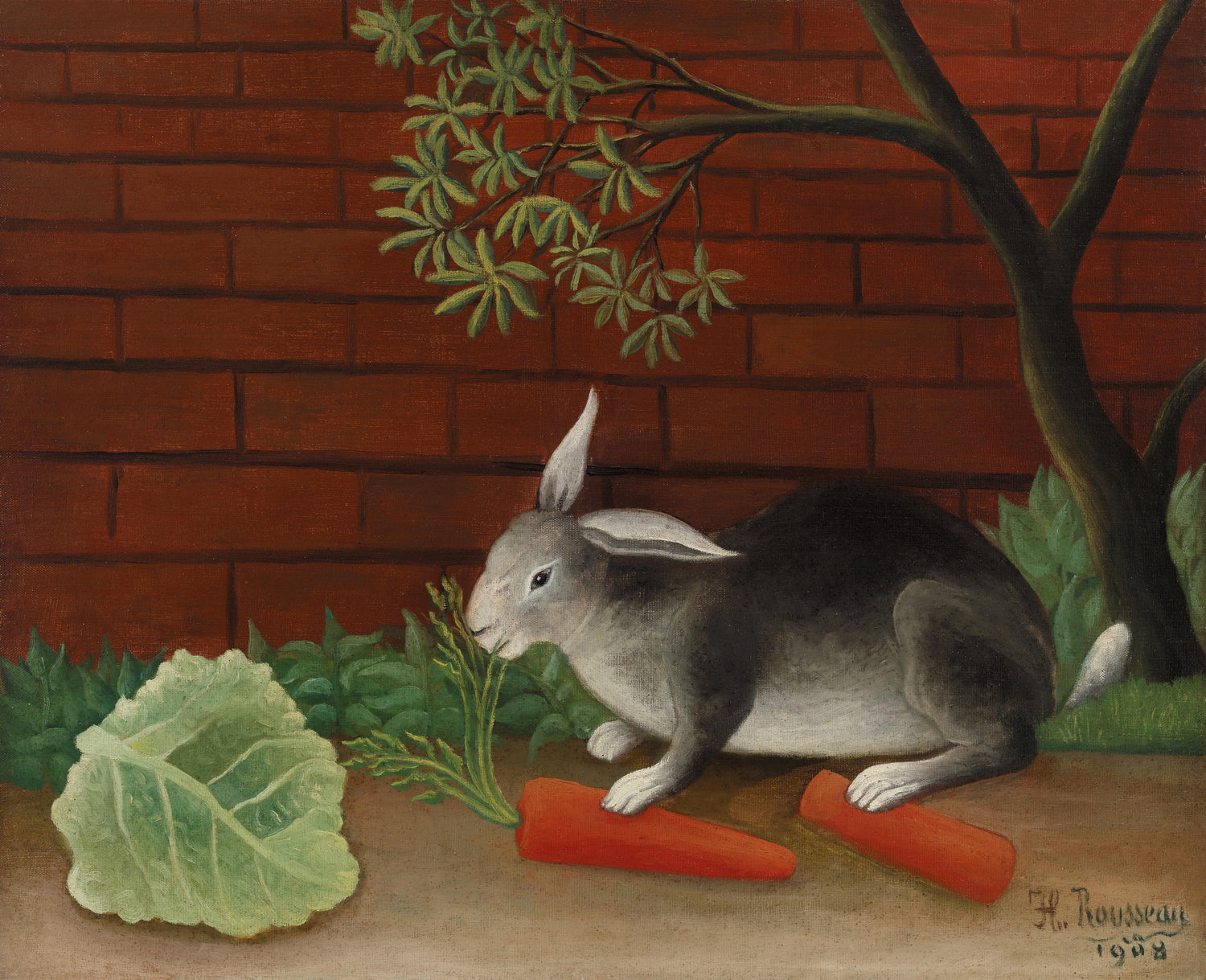 The Rabbit's Meal (Le Repas du lapin) (1908) by Henri Rousseau