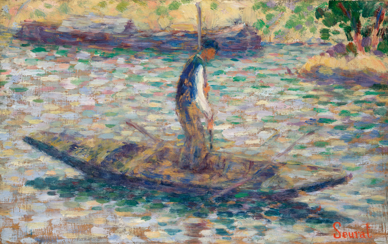 A Fisherman (1884) by Georges Seurat