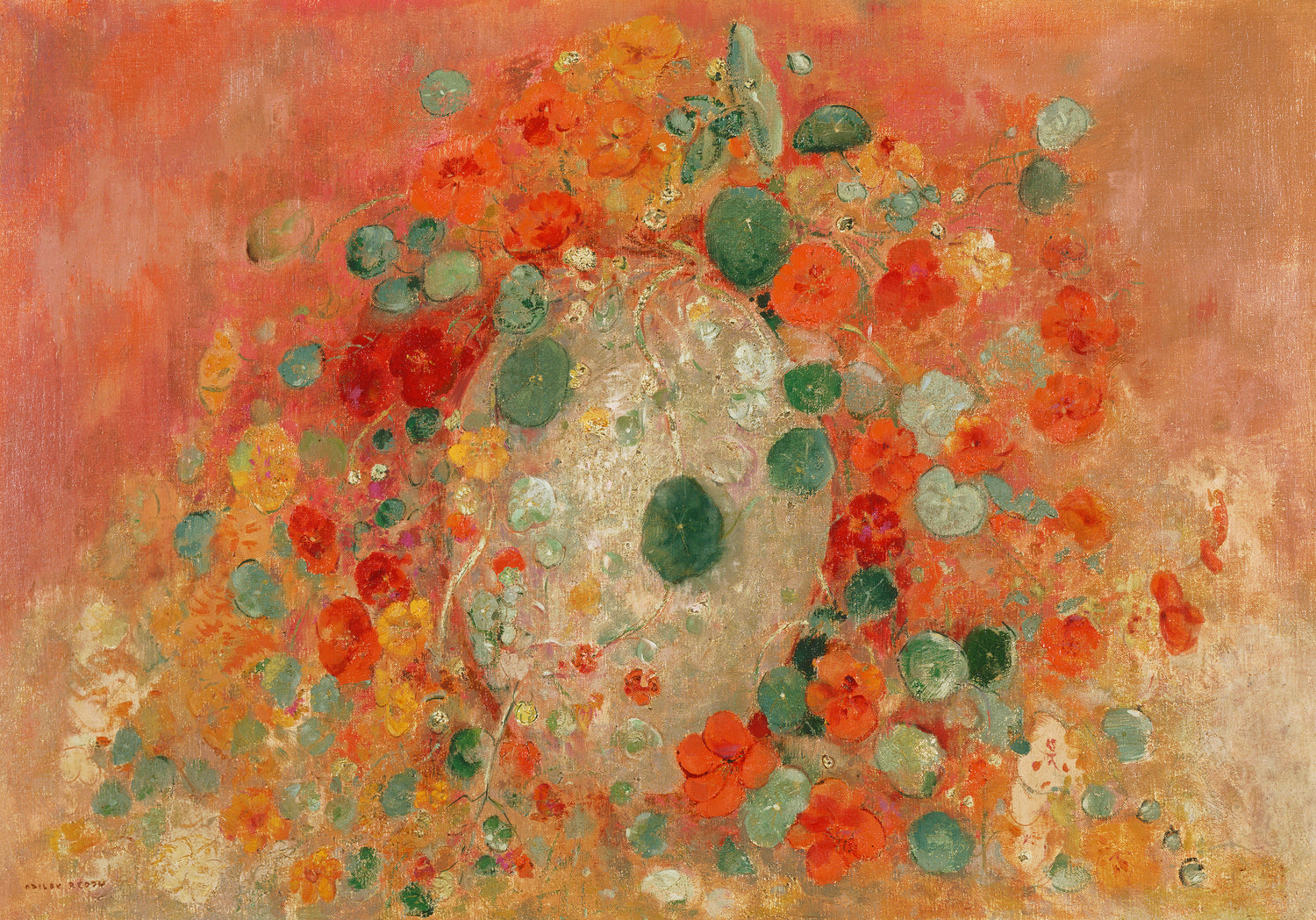 Nasturtiums (1905) by Odilon Redon