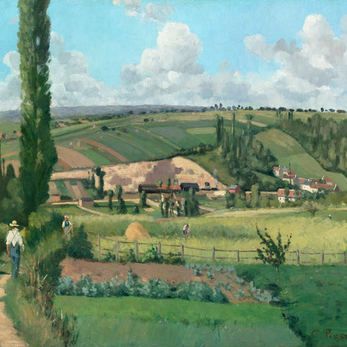 Landscape at Les Pâtis, Pontoise (1868) by Camille Pissarro