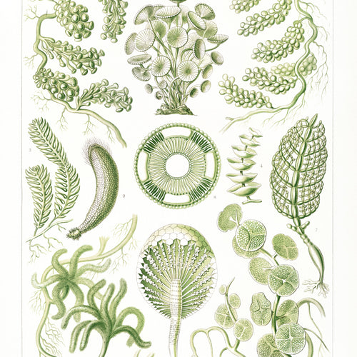 Siphoneae-Riesen Algetten from Kunstformen der Natur (1904) by Ernst Haeckel