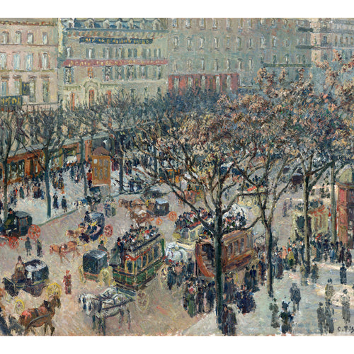 Boulevard of the Italians, Morning, Sunlight (1897) by Camille Pissarro