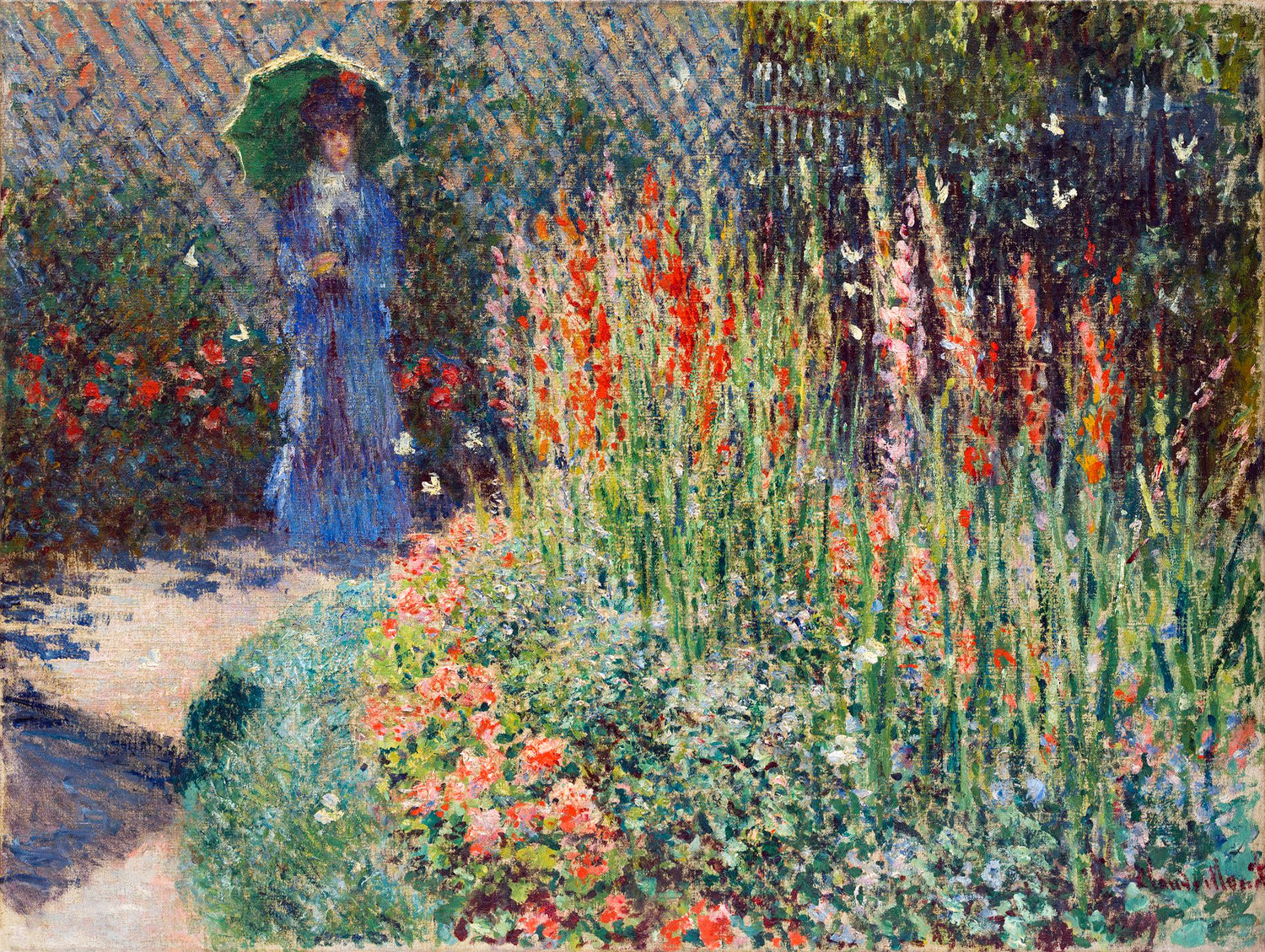 Rounded Flower Bed (1876) by Claude Monet