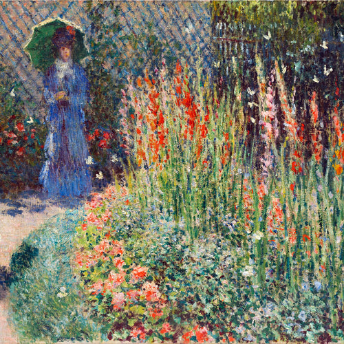 Rounded Flower Bed (1876) by Claude Monet