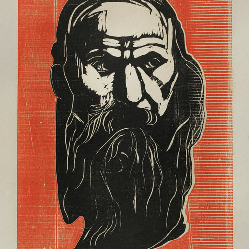 Head of an Old Man with Beard (1902) by Edvard Munch