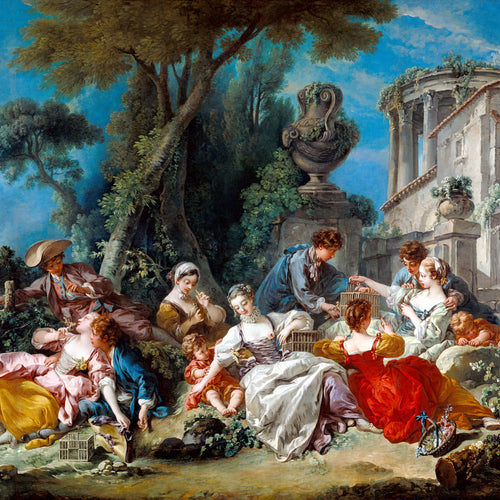 The Bird Catchers (1748) by Francois Boucher