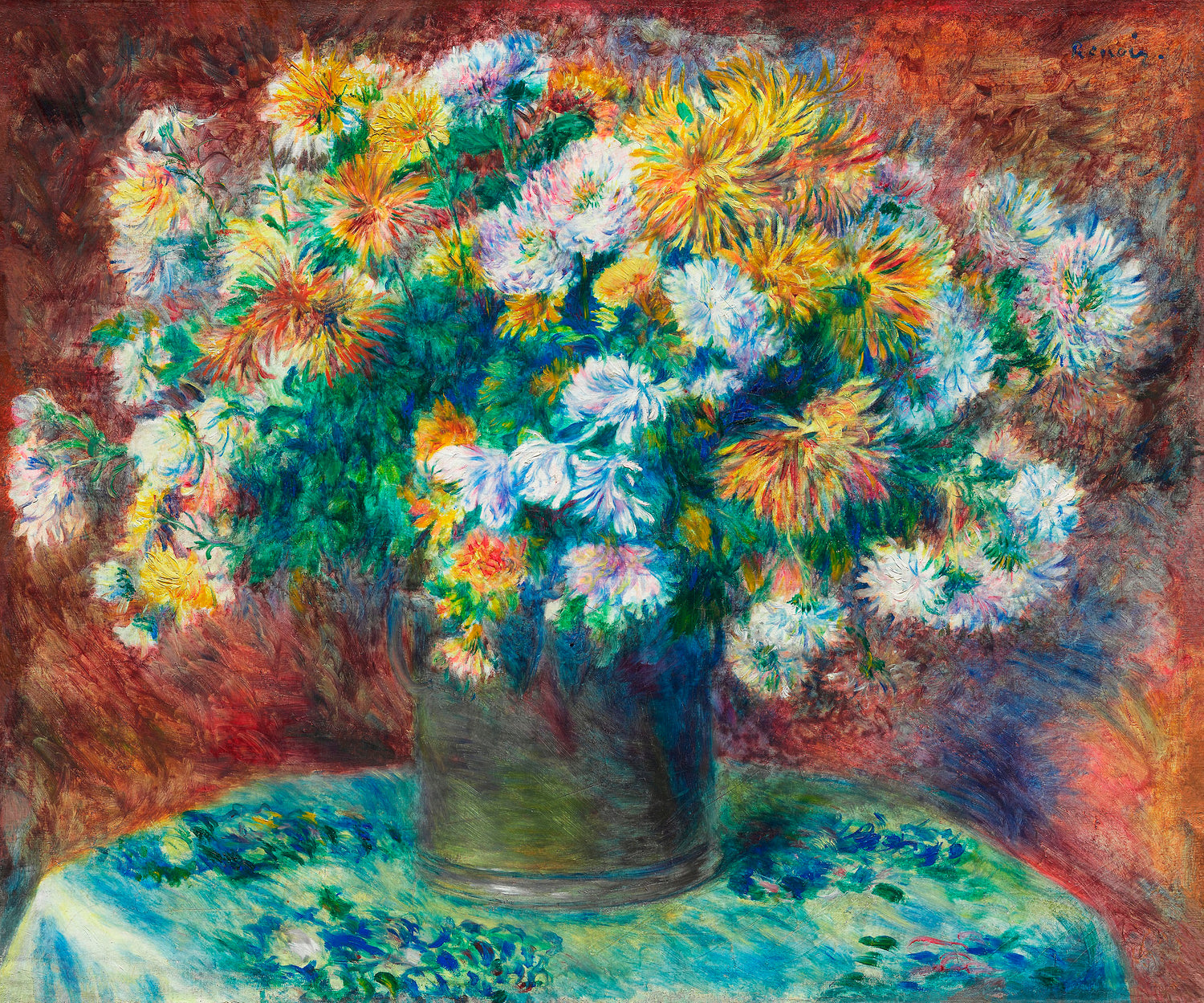 Chrysanthemums (1881-1882) by Pierre-Auguste Renoir