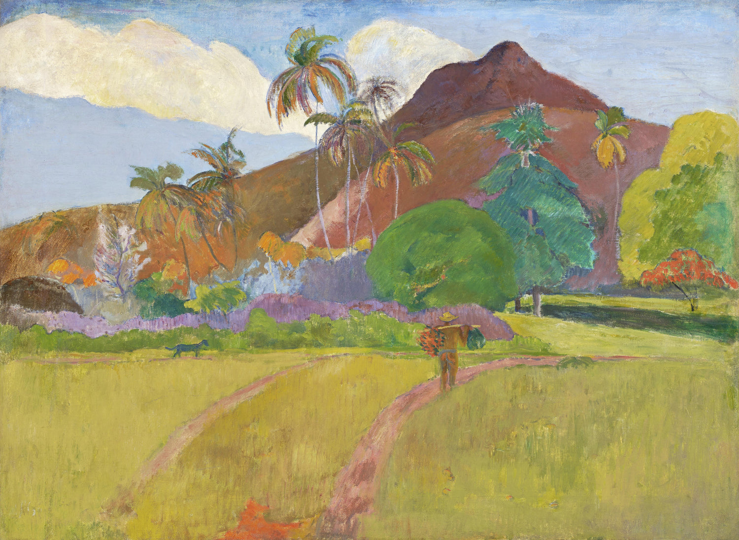 Tahitian Landscape (1891) by Paul Gauguin