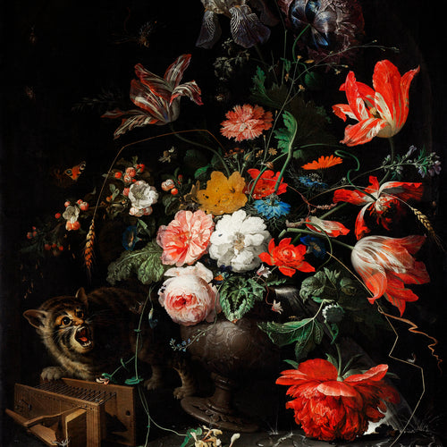 The Overturned Bouquet (1660-1679) by Abraham Mignon