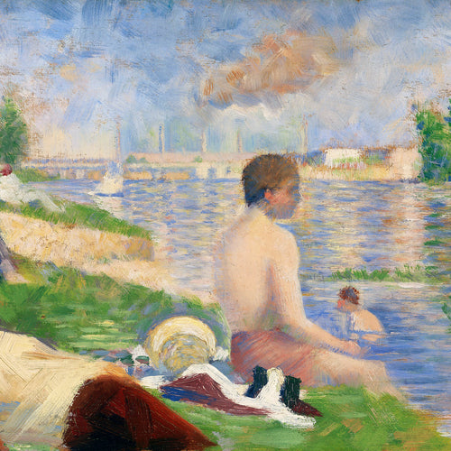 Bathers at Asnières (1883) by Georges Seurat