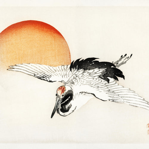 Flying crane (1913) by Kōno Bairei