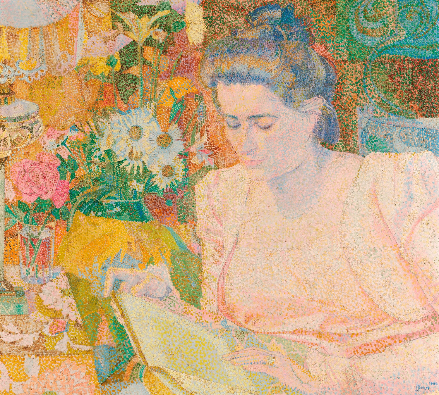 Portrait of Mrs Marie Jeannette de Lange (1900) by Jan Toorop