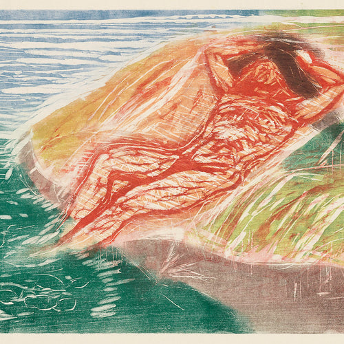 Sunbathing I (1915) by Edvard Munch