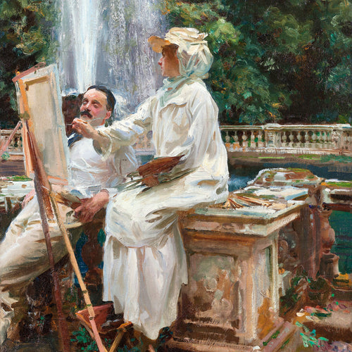 The Fountain, Villa Torlonia, Frascati, Italy (1907) by John Singer Sargent