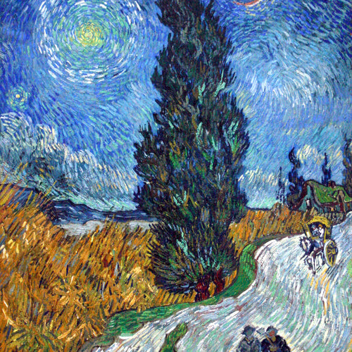 Road with Cypress and Star (1890) by Vincent van Gogh