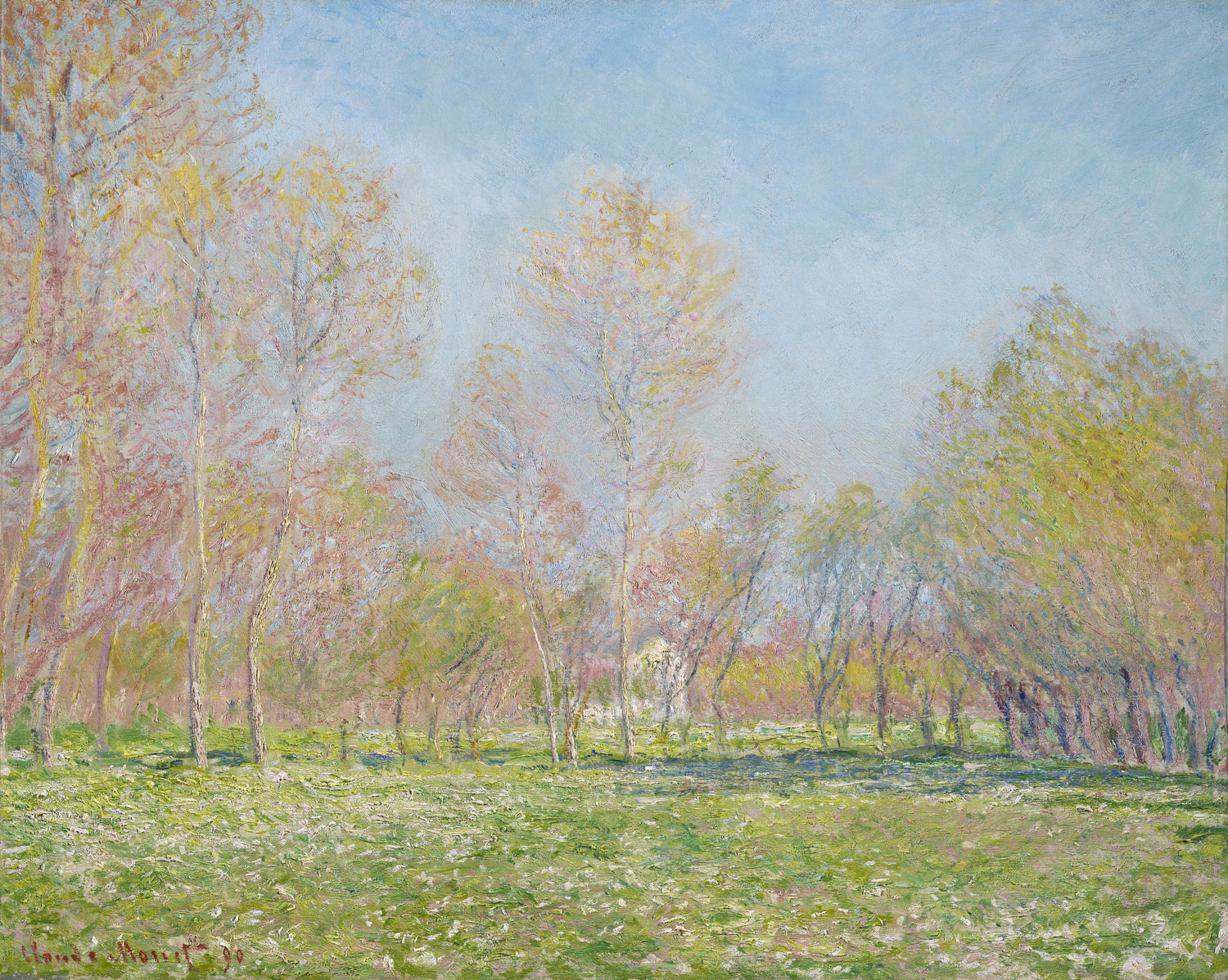 Spring in Giverny (1890) by Claude Monet