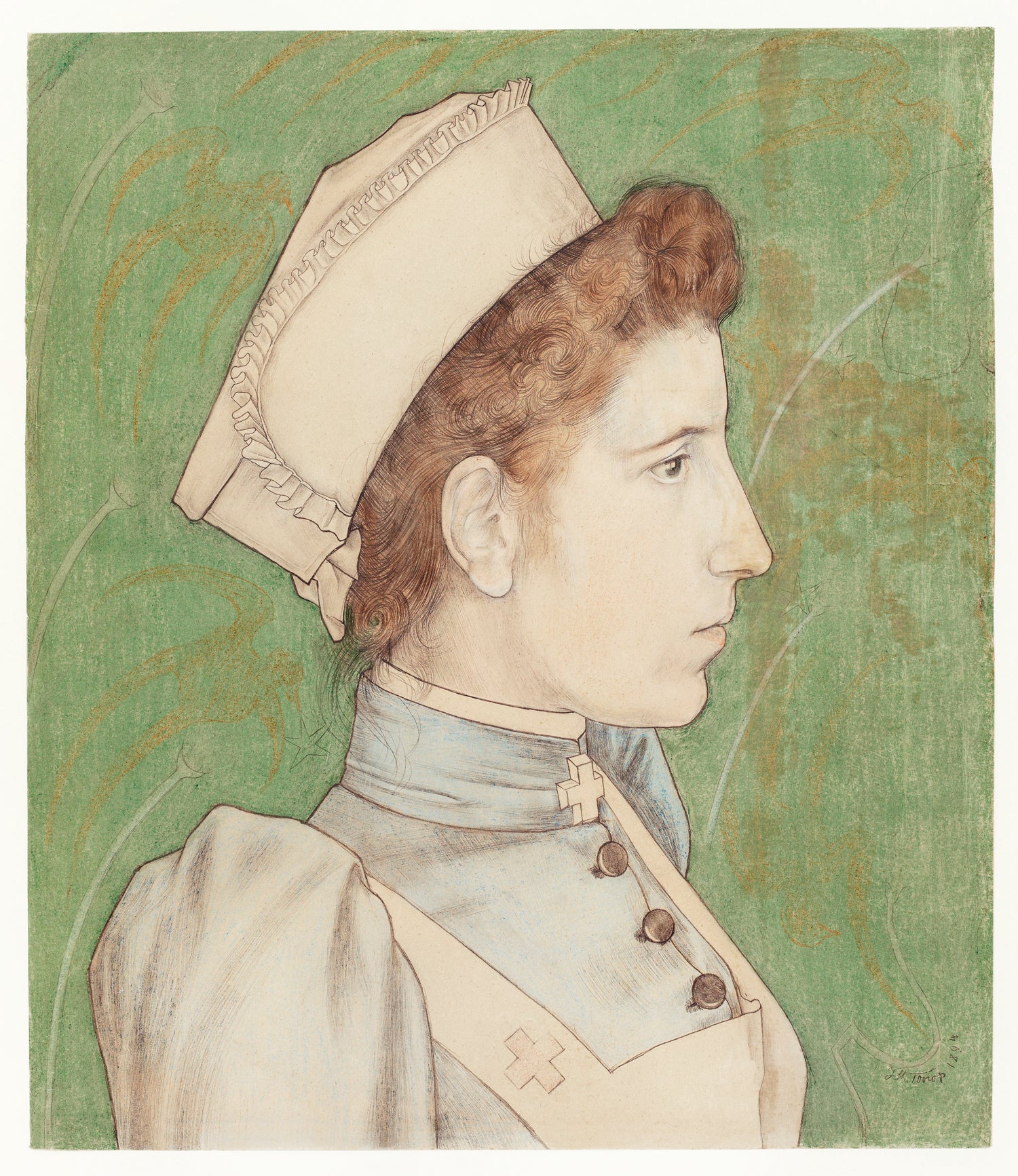 Portrait of Nurse Nelly (1894) by Jan Toorop