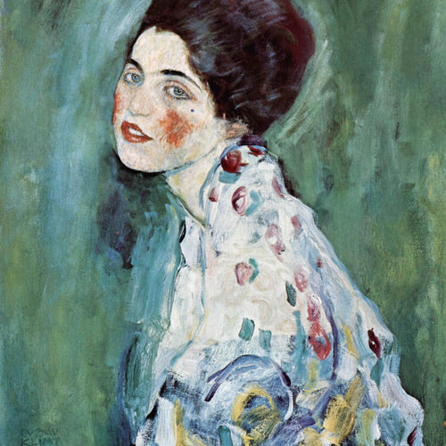 Porträt einer Dame (1916-1917) by Gustav Klimt