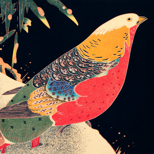 Golden Pheasant in the Snow (ca. 1900) by Ito Jakuchu