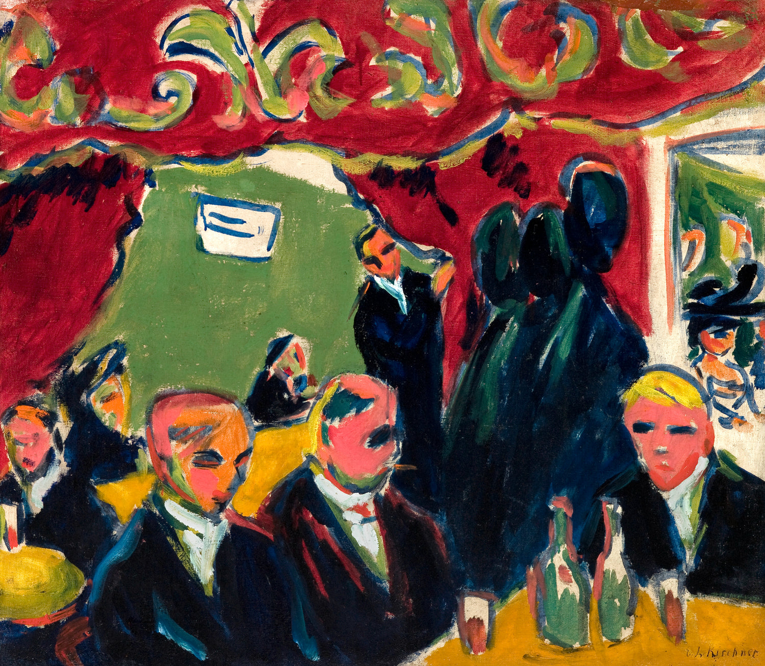 Tavern (1909) by Ernst Ludwig Kirchner