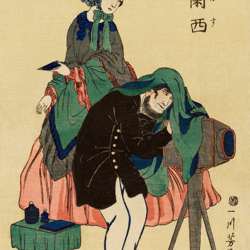 French Photographer in Old Yokohama (1848-1863) by Utagawa Yoshikazu