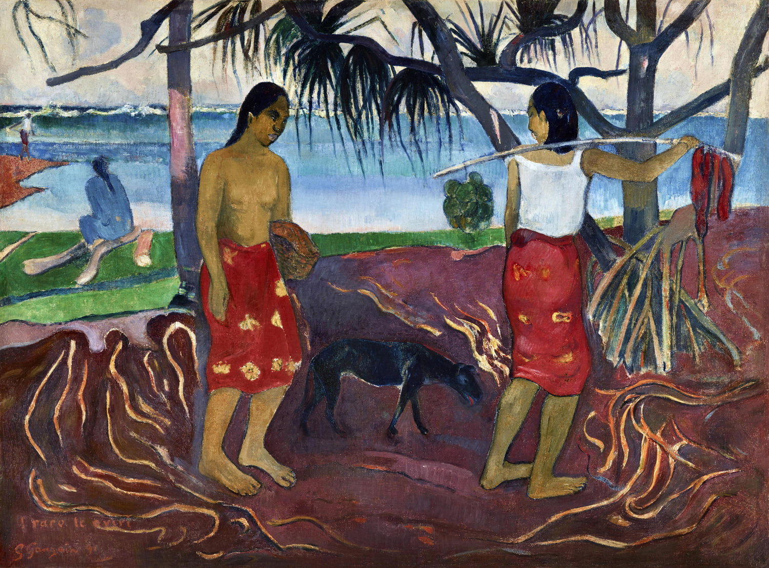 Under the Pandanus (1891) by Paul Gauguin