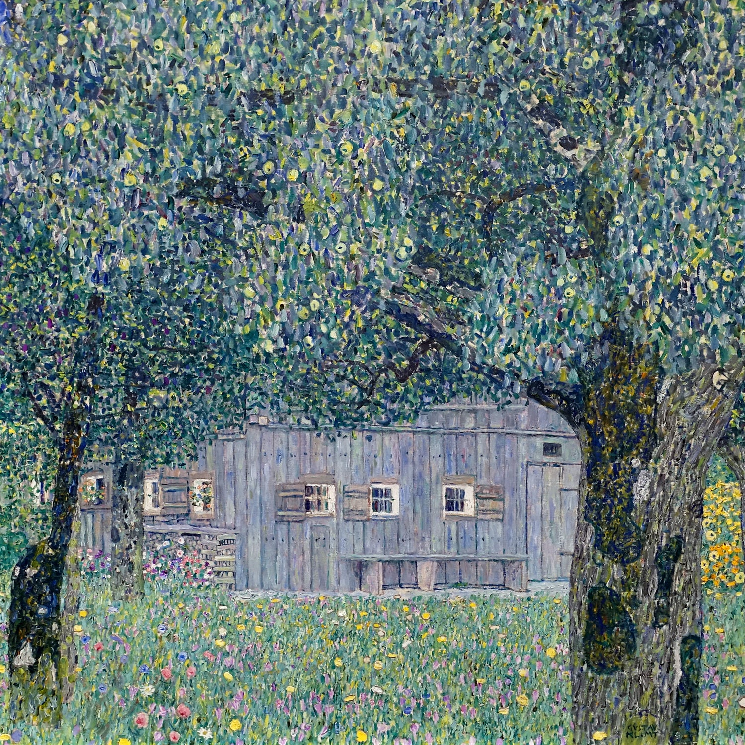 Farmhouse in Upper Austria (1911-1912) by Gustav Klimt