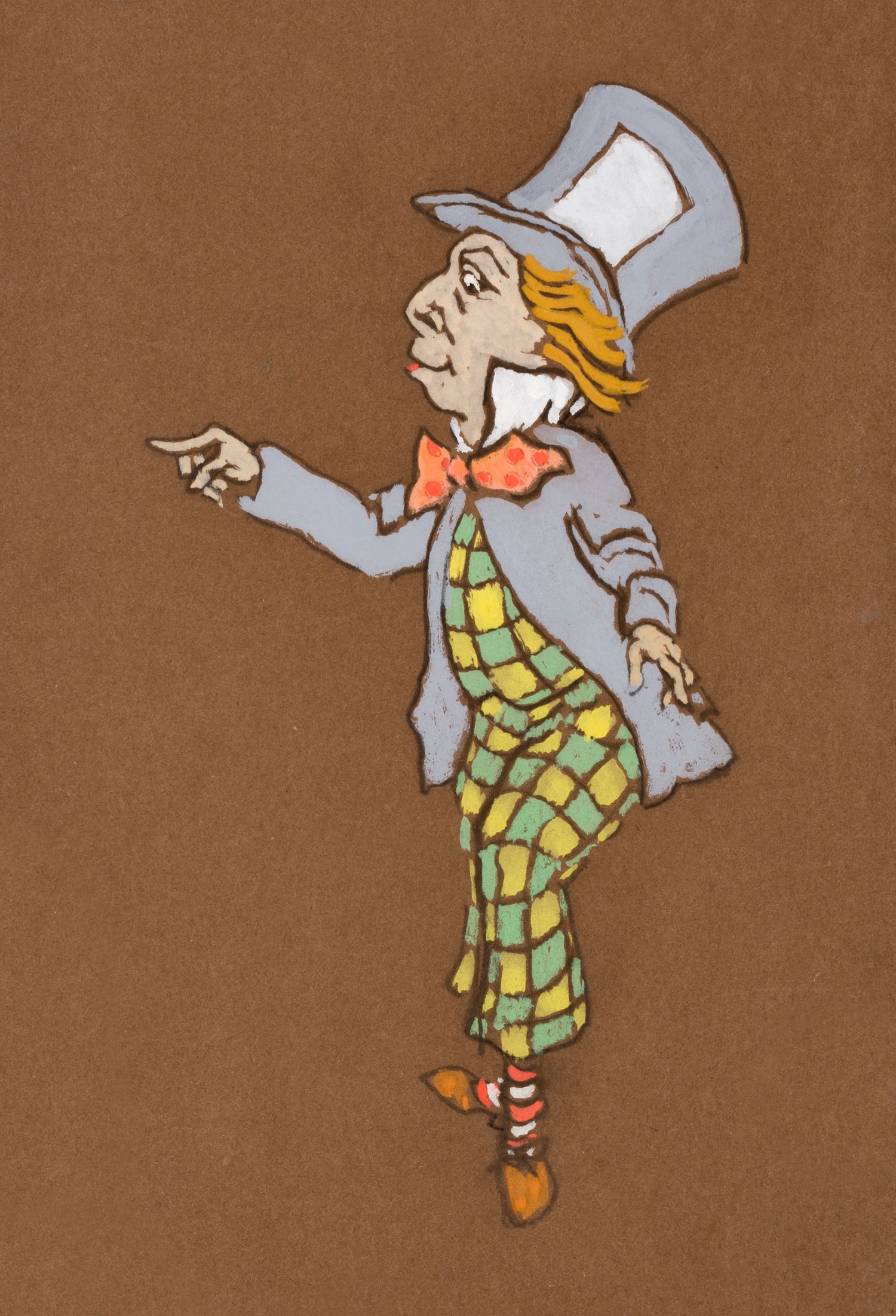 Mad Hatter (1915) Costume Design for Alice in Wonderland (1915) by William Penhallow Henderson