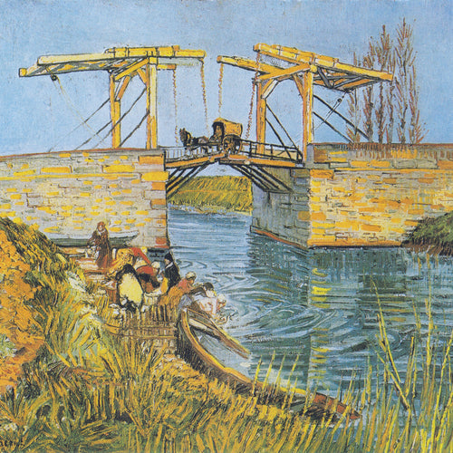 The Langlois Bridge at Arles with Women Washing (1888) by Vincent van Gogh