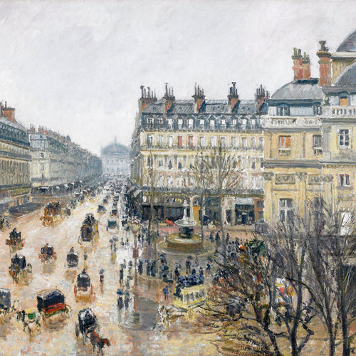 French Theater Square, Paris (1898) by Camille Pissarro