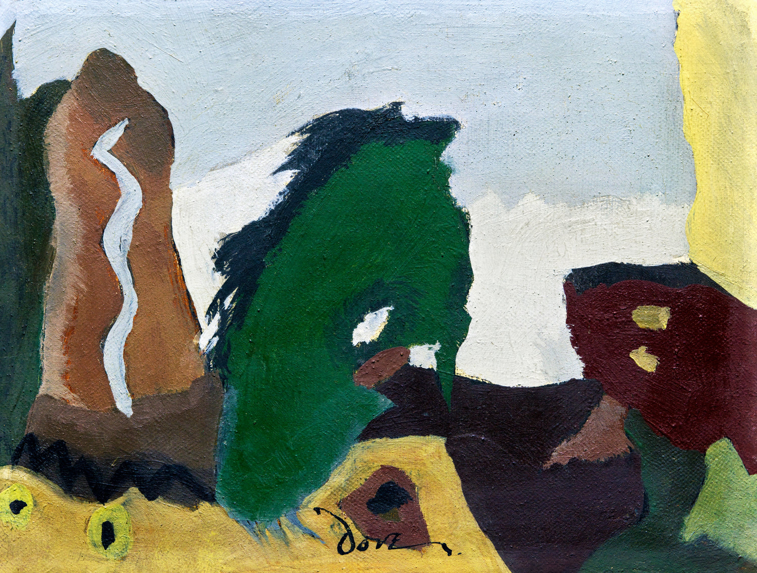 Foot of Lake (1938) by Arthur Dove