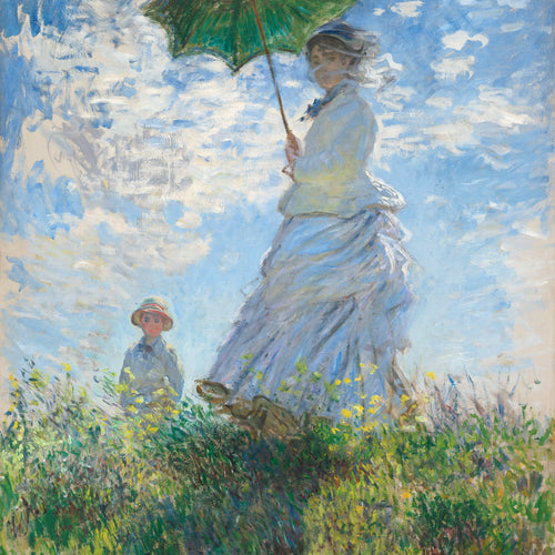 Woman with a Parasol, Madame Monet and Her Son (1875) by Claude Monet