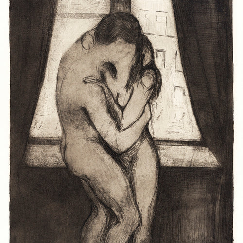 The Kiss (1895) by Edvard Munch