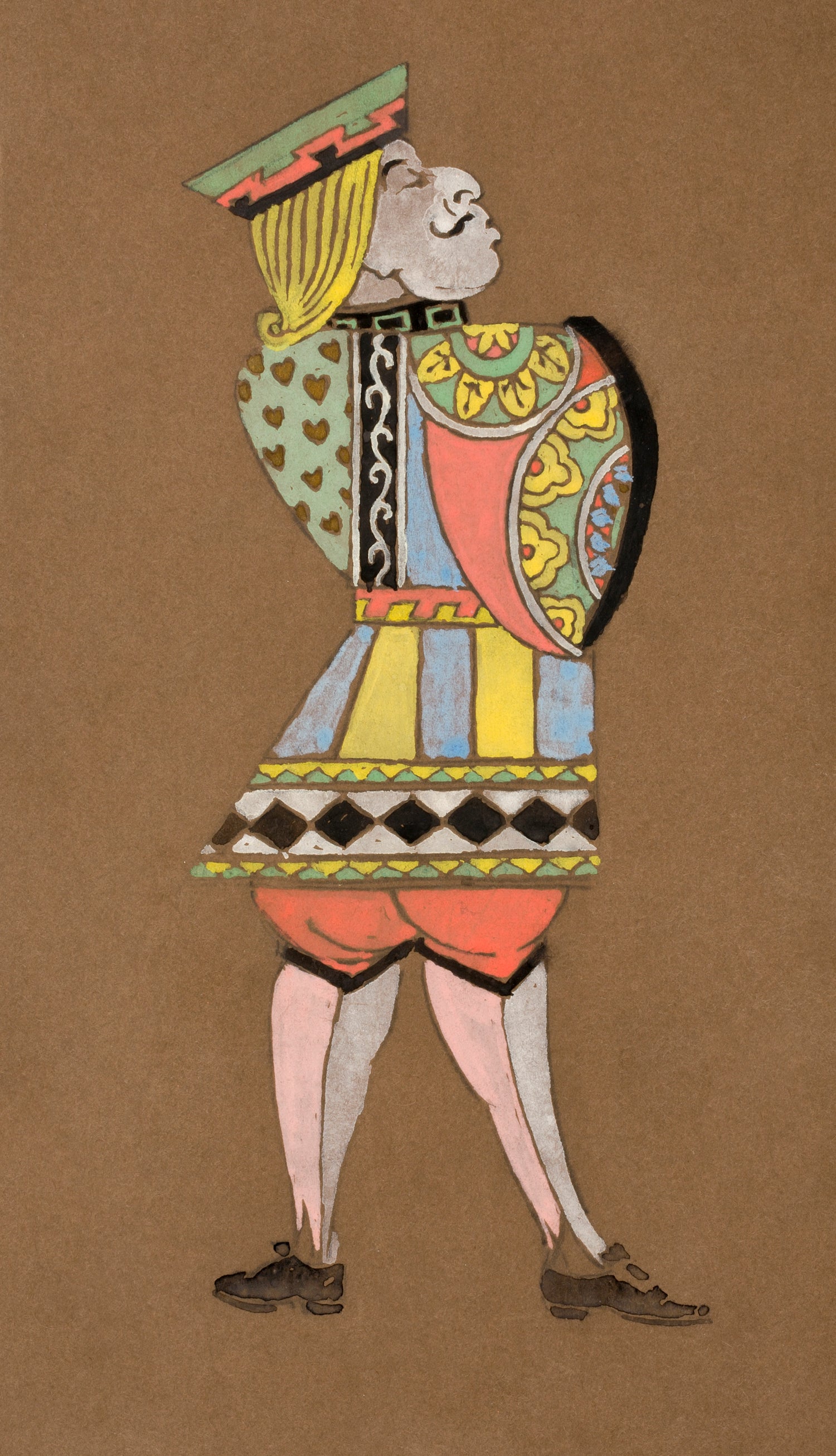 Knave of Hearts (1915) Costume Design for Alice in Wonderland (1915) by William Penhallow Henderson