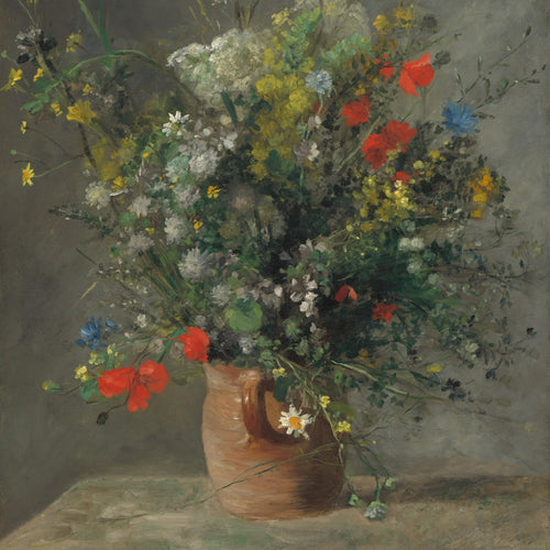 Flowers in a Vase (1866) by Pierre-Auguste Renoir