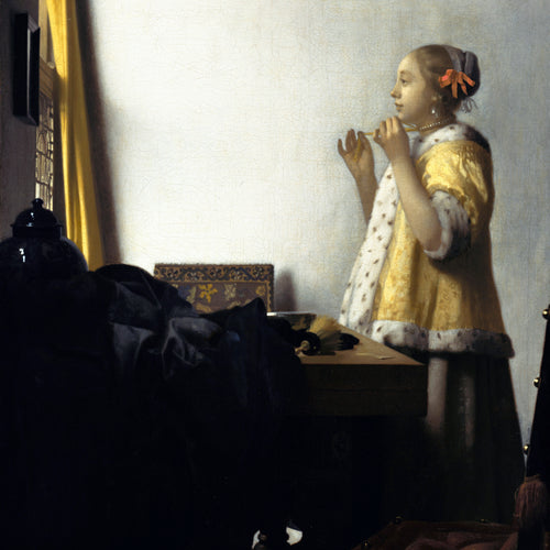 Young Woman with a Pearl Necklace (ca. 1663-1665) by Johannes Vermeer