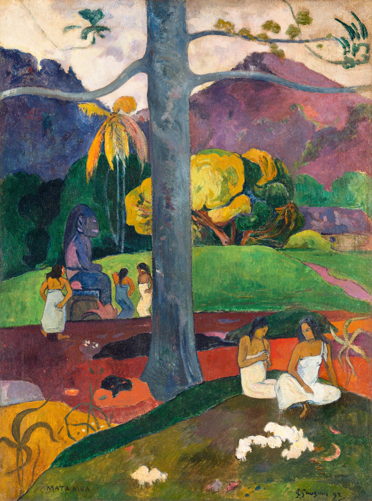 Mata Mua (Once Upon a Time) (1892) by Paul Gauguin