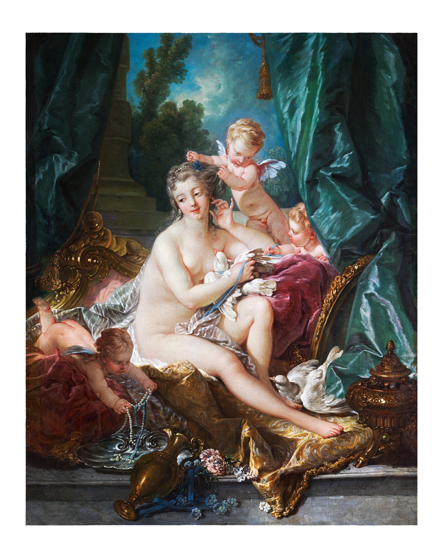 The Toilette of Venus (1751) by Francois Boucher