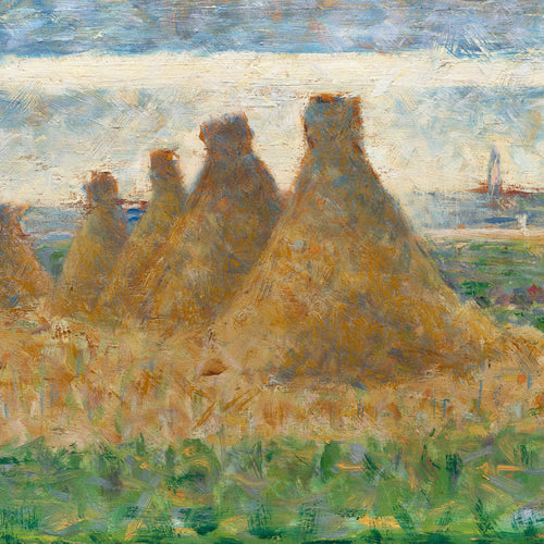 Haystacks (1882) by Georges Seurat