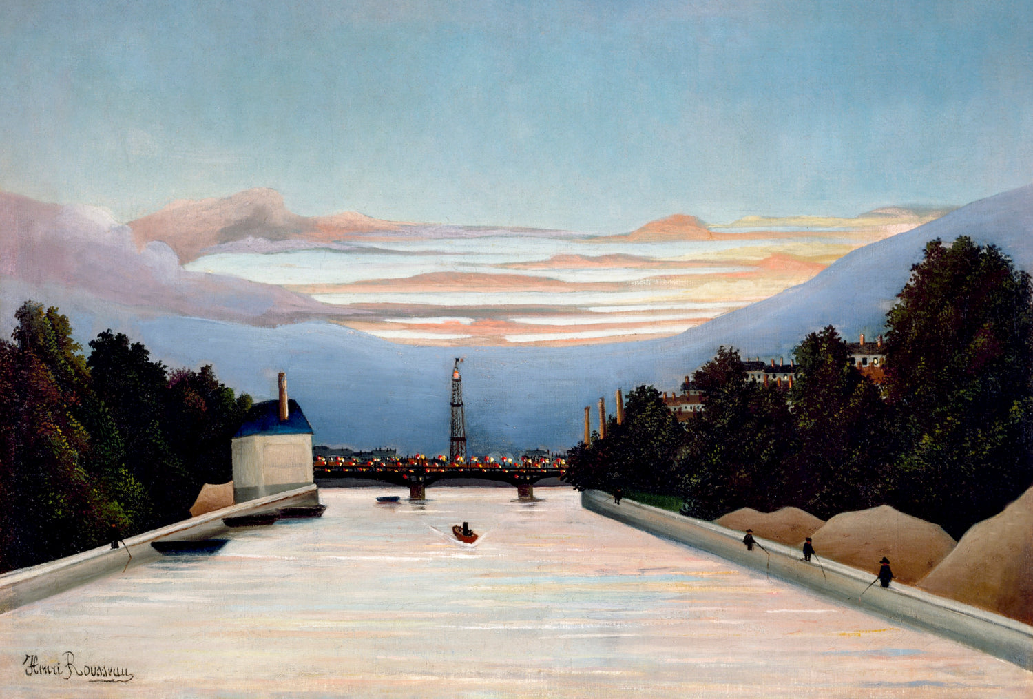 The Eiffel Tower (1898) by Henri Rousseau