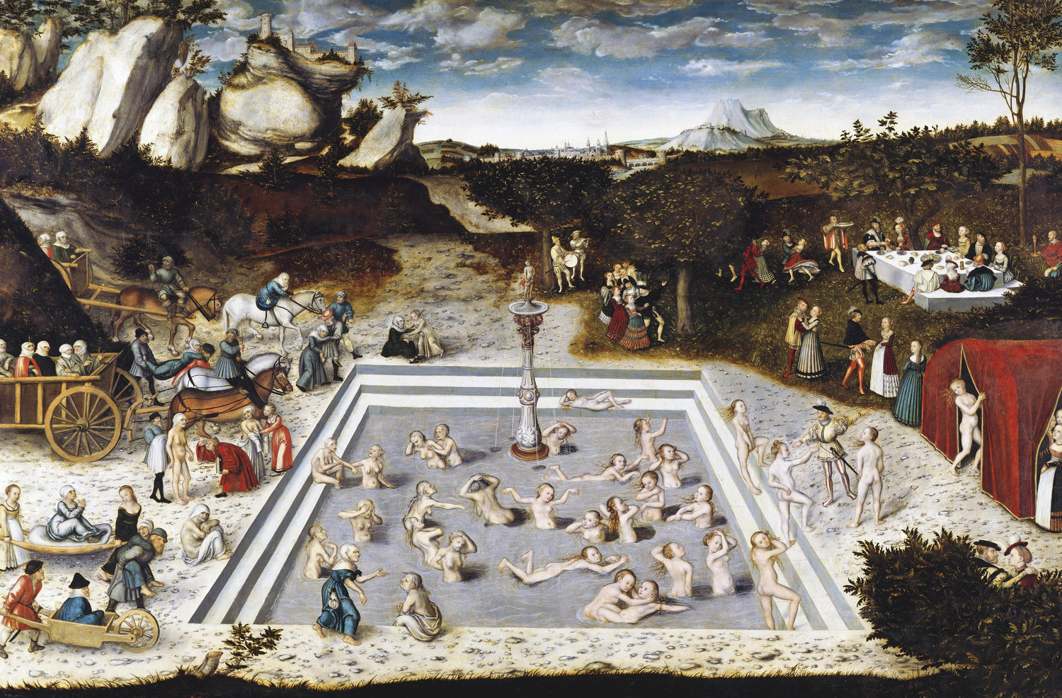 The fountain of youth (1546) by Lucas Cranach