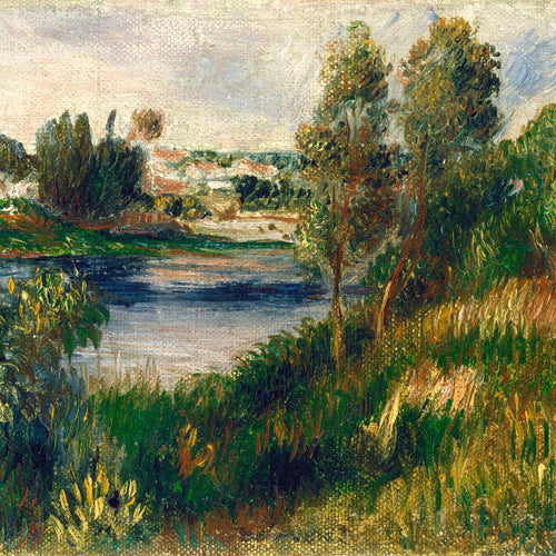 Landscape at Vètheuil (1890) by Pierre-Auguste Renoir