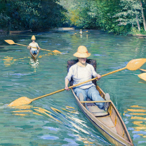 Skiffs (1877) by Gustave Caillebotte