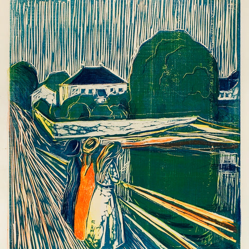 The Girls on the Bridge (1918) by Edvard Munch